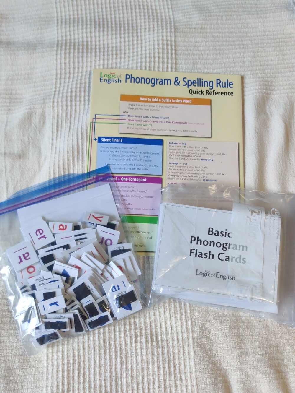 Logic Of English: Quick Reference, Tiles, and Phonogram Cards